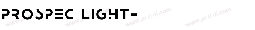 Prospec Light字体转换